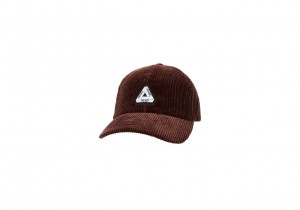 Brown Palace Cord Tri-Ferg Patch 6-Panel Hats | AP87-P8-SF