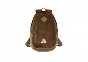 Brown Palace Corduroy Backpack Bags | YR79-O1-SG