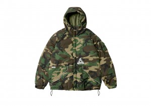 Camo Palace P-Tech Hooded Jacket Jackets | IY96-F5-TT