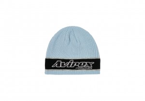 Chill Blue Palace Avirex Nein Cuff Beanie Hats | GE30-Y9-SM