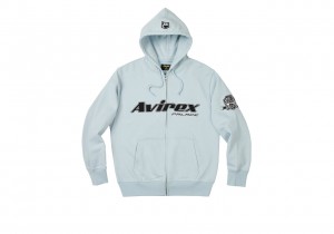 Chill Blue Palace Avirex Zip Hood Hoods | WS13-T5-AE