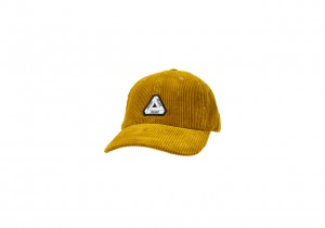 Gold Palace Cord Tri-Ferg Patch 6-Panel Hats | YU13-P3-RC