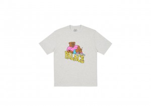 Grey Marl Palace Doghouse T-Shirt T-Shirts | NY18-P5-YI