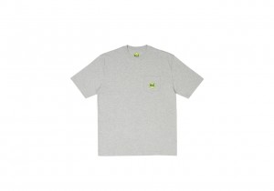 Grey Marl Palace Hardware Pocket T-Shirt T-Shirts | NW17-E2-SI