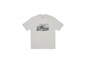 Grey Marl Palace Nessie T-Shirt T-Shirts | LT14-P9-XN