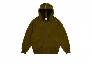 Olive Palace Split Hood Bomber Sweat Hoods | EP08-W0-NL