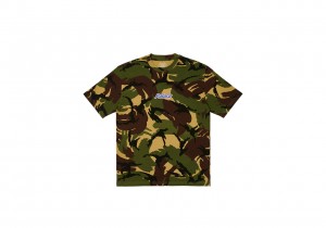 Woodland Camo Palace Standard T-Shirt T-Shirts | IH84-Z1-DU