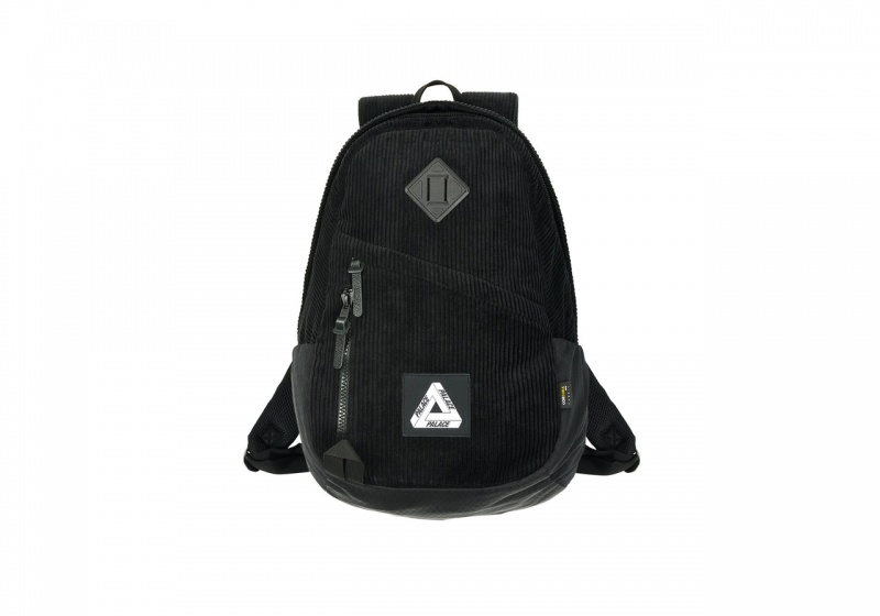 Black Palace Corduroy Backpack Bags | KM38-F6-CG