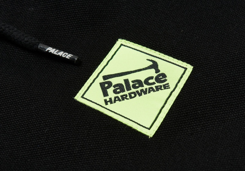 Black Palace Hardware Hooded Workwear Jacket Jackets | VD49-P8-LT