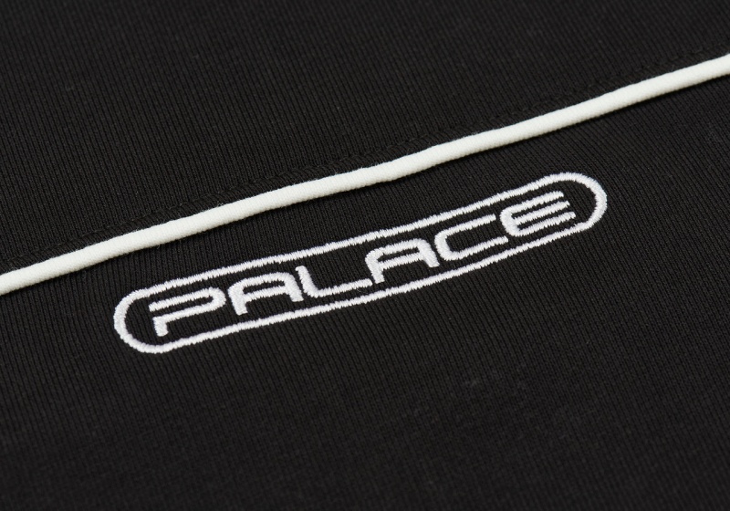 Black Palace Piped Crew Sweatshirts | CE42-O9-RN