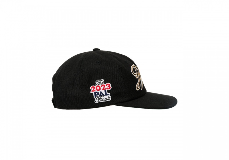 Black Palace Posh Script Strapback Hats | EK89-J2-XF