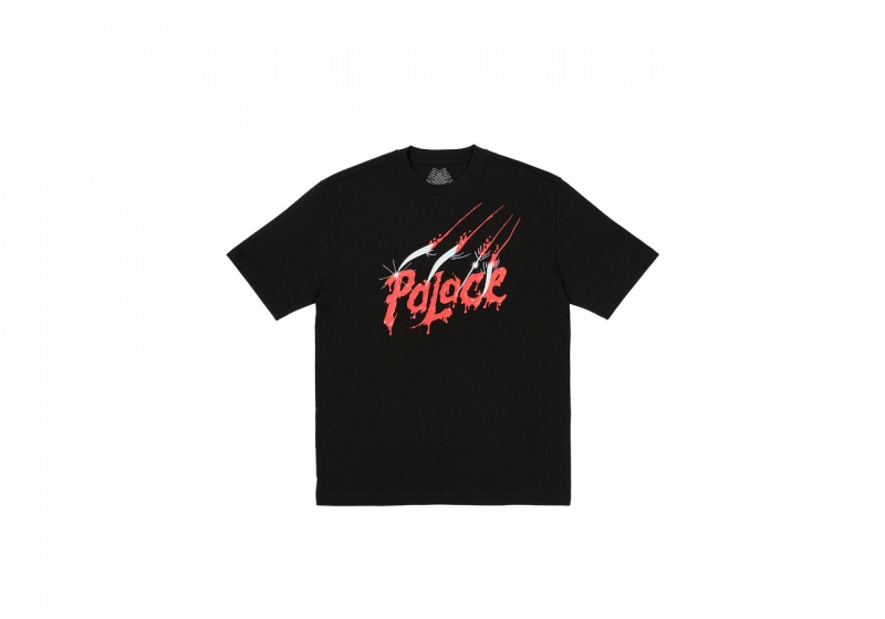 Black Palace Scratchy T-Shirt T-Shirts | YD40-C9-HU