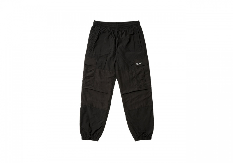 Black Palace Shell Cargo Jogger Bottoms | QY24-K3-QA