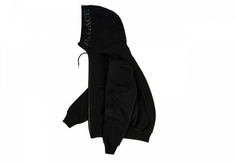 Black Palace Split Hood Bomber Sweat Hoods | ZI35-J4-TN