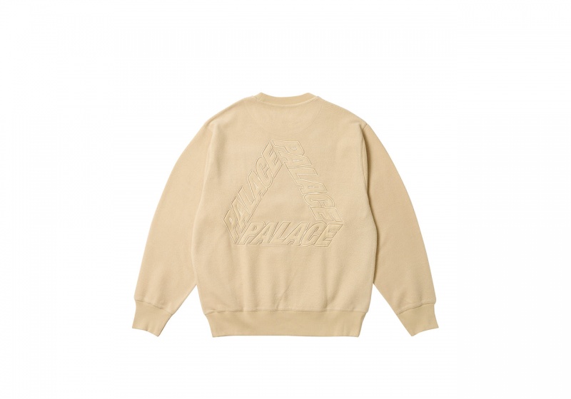 Camel Palace Reverse P-3 Crew Sweatshirts | JZ97-F0-AU