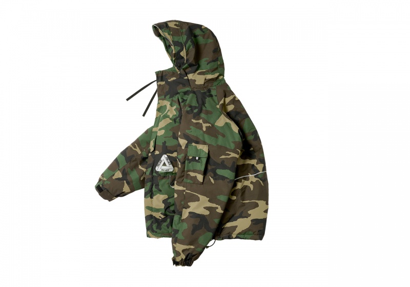 Camo Palace P-Tech Hooded Jacket Jackets | IY96-F5-TT