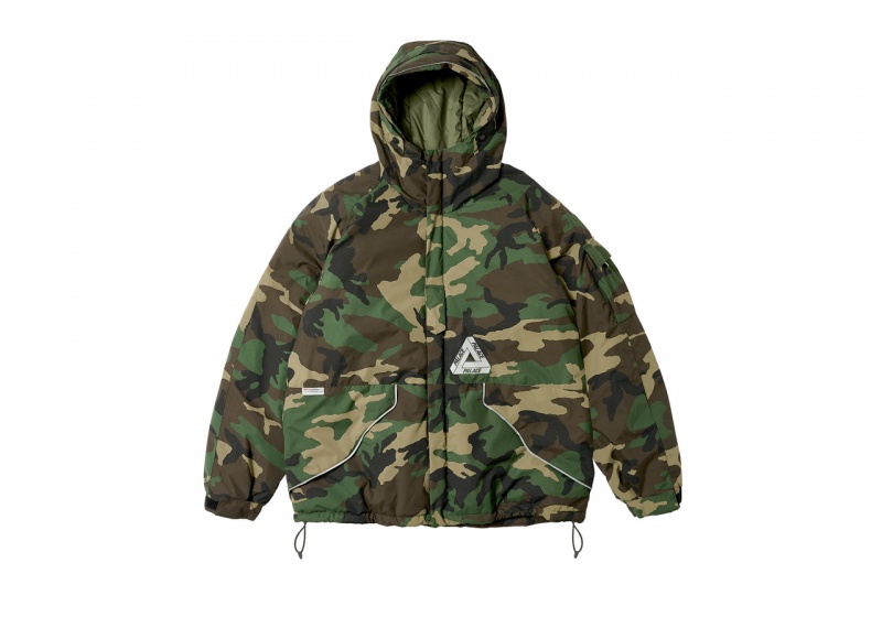 Camo Palace P-Tech Hooded Jacket Jackets | IY96-F5-TT