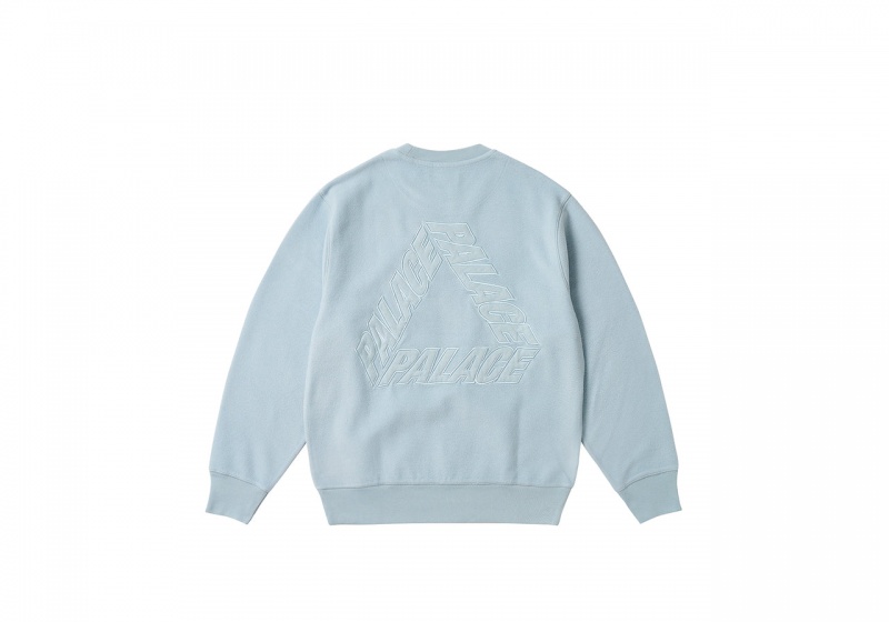 Chill Blue Palace Reverse P-3 Crew Sweatshirts | RD78-O7-UM