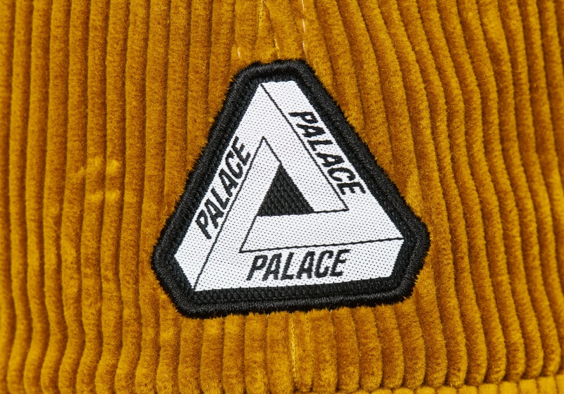 Gold Palace Cord Tri-Ferg Patch 6-Panel Hats | YU13-P3-RC