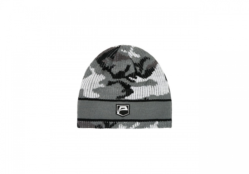 Grey Marl Palace Avirex Nein Cuff Beanie Hats | XA46-V0-QO