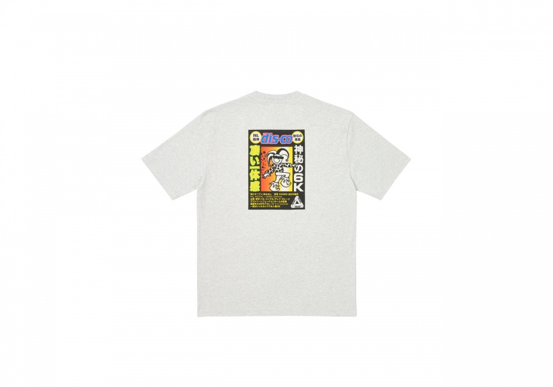 Grey Marl Palace Derek Garage T-Shirt T-Shirts | ZZ09-C2-YU