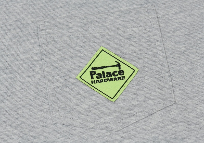 Grey Marl Palace Hardware Pocket T-Shirt T-Shirts | NW17-E2-SI