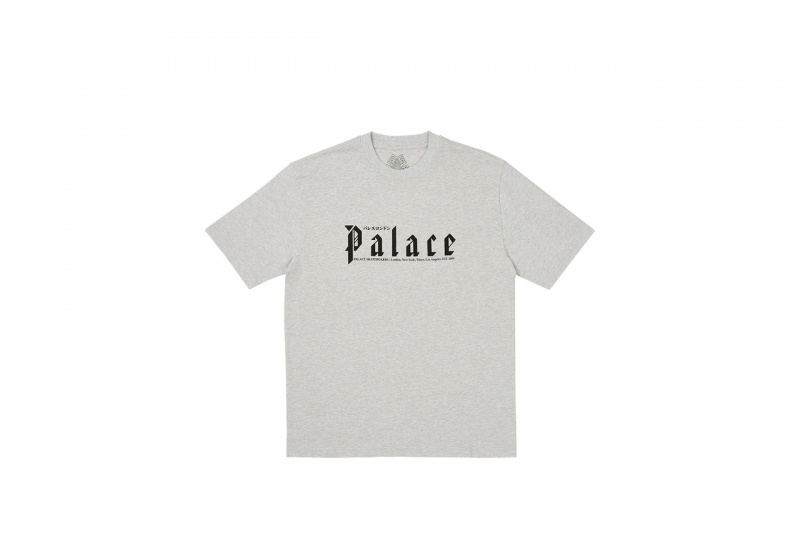 Grey Marl Palace Kitano T-Shirt T-Shirts | YS46-X7-LS