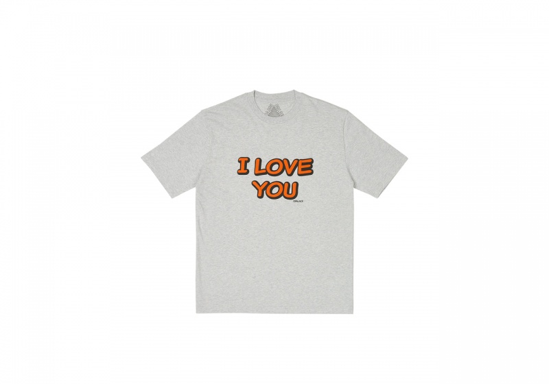 Grey Marl Palace Lover T-Shirt T-Shirts | AW29-K3-HS