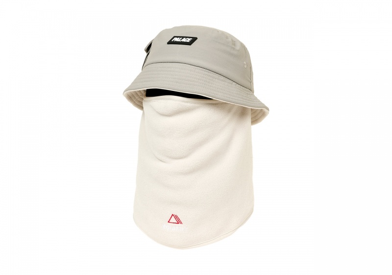 Grey Palace Polartec Cordura Mask Bucket Hats | WJ84-R0-CR