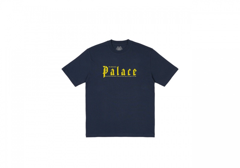 Navy Palace Kitano T-Shirt T-Shirts | RD11-U2-VR