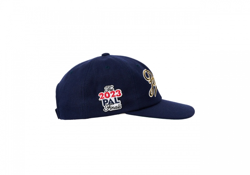 Navy Palace Posh Script Strapback Hats | HO10-R0-OC