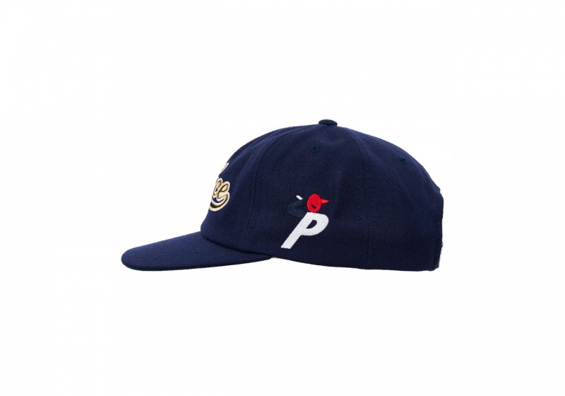 Navy Palace Posh Script Strapback Hats | HO10-R0-OC