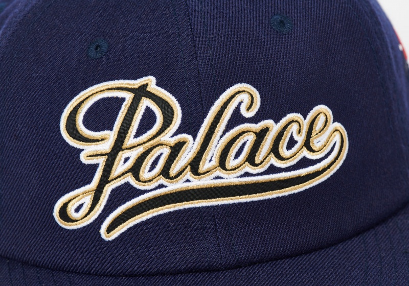 Navy Palace Posh Script Strapback Hats | HO10-R0-OC