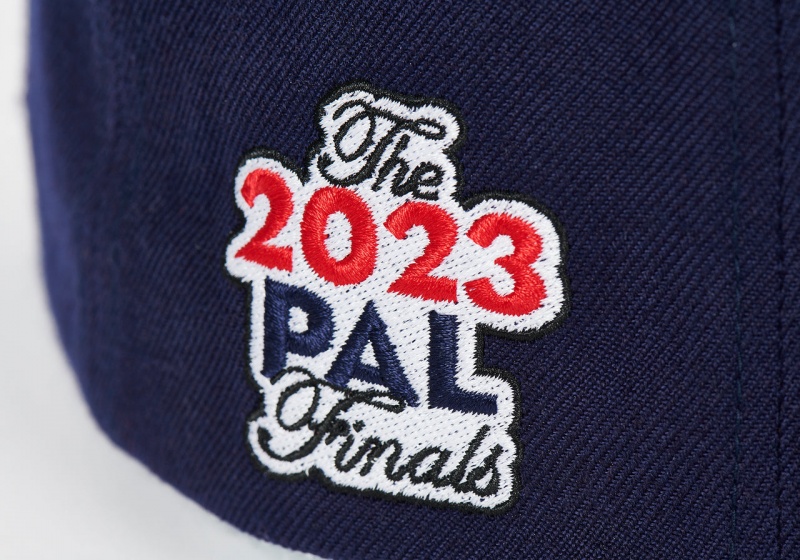 Navy Palace Posh Script Strapback Hats | HO10-R0-OC