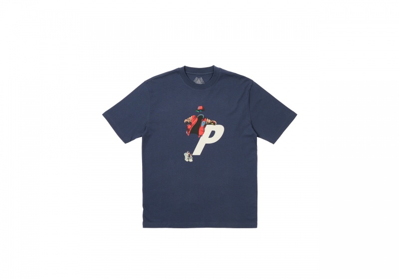 Navy Palace Transparency T-Shirt T-Shirts | ZA76-X0-OF