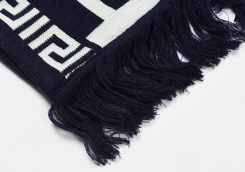 Navy / Cream Palace Major Fret Scarf Accessories | RK51-C5-XS