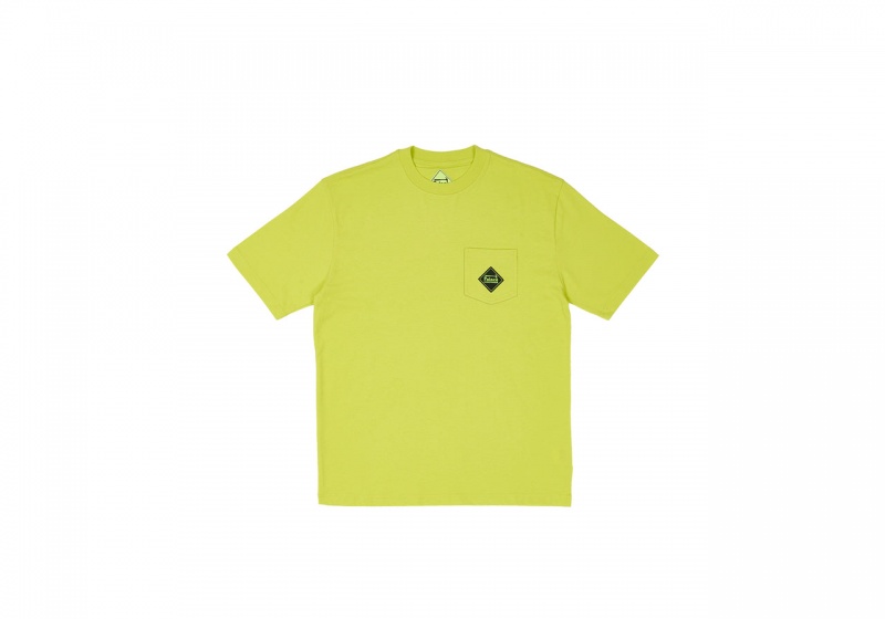 Safety Yellow Palace Hardware Pocket T-Shirt T-Shirts | FO09-L9-LF