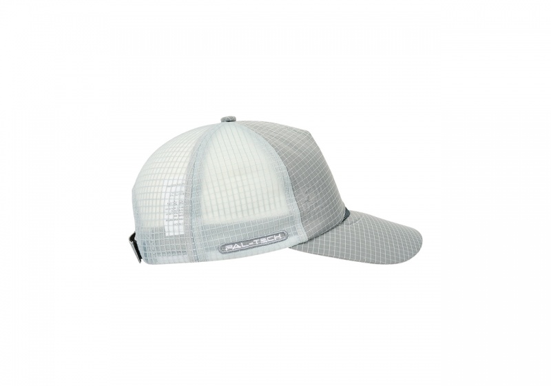 Steel Grey Palace Paltech Trucker Hats | FP44-S7-AB