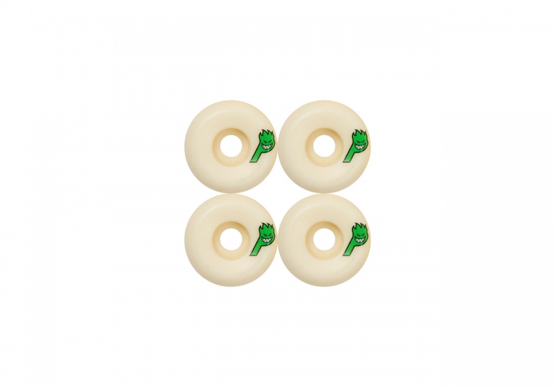 White / Green Palace Spitfire Conical Full Formula Four Natural Wheels 54mm Hardware | XQ77-E0-ZJ