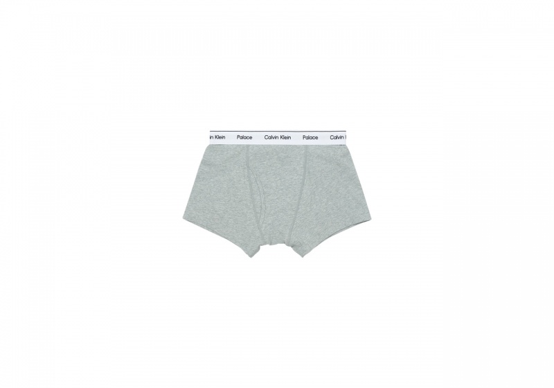 White / Light Grey Heather / Black Palace Ck1 Palace Trunks 3pk Classic Underwear | PW51-X8-LW